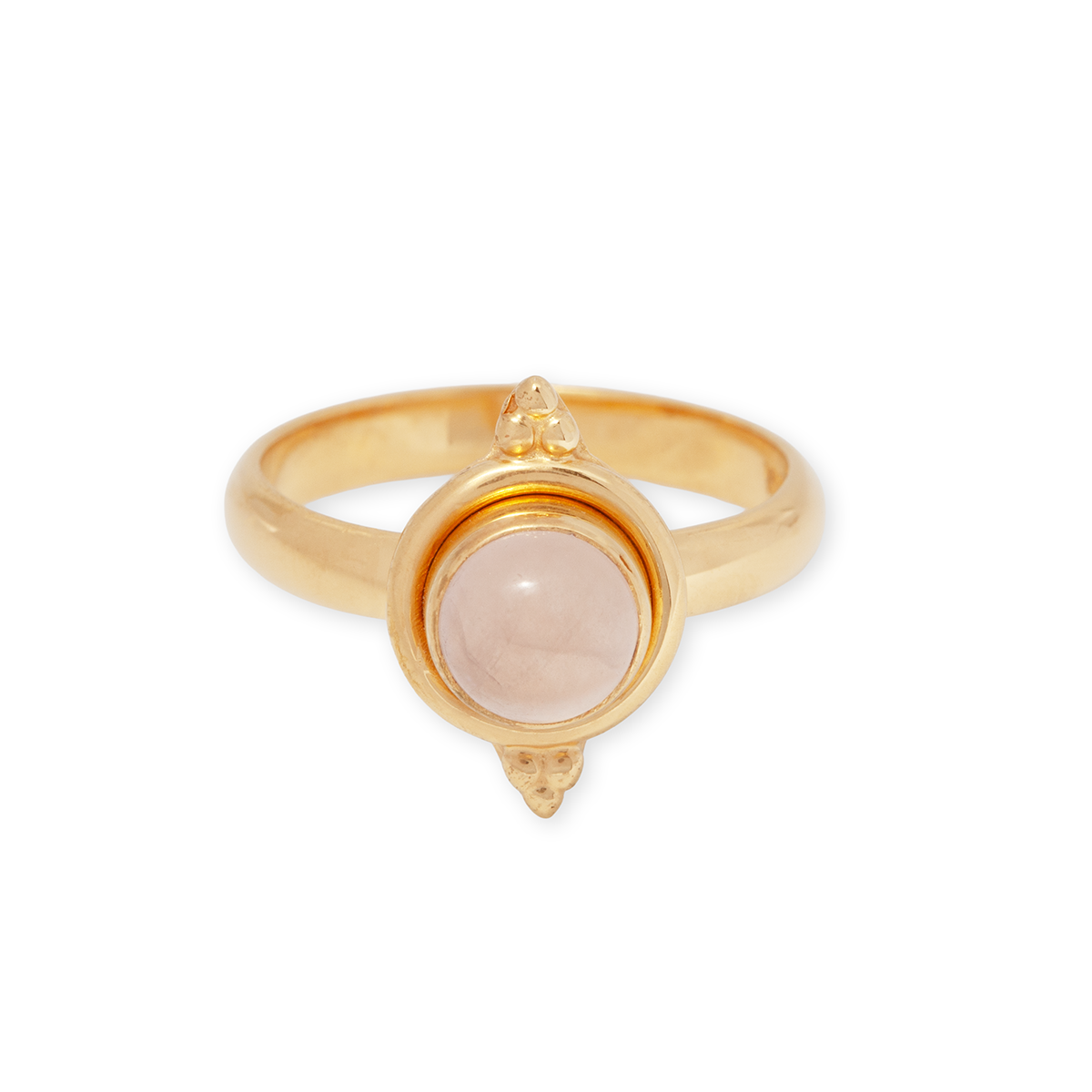 Virella Rosenquarz Ring | Gold