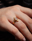 Virella Rosenquarz Ring | Gold