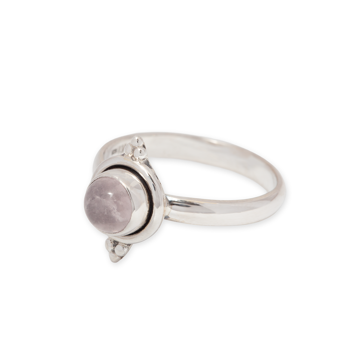 Virella Rosenquarz Ring | Silber