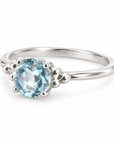 Zenaris Blauer Topas Ring | Silber