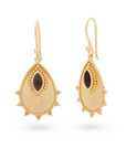 Alba Obsidian Ohrringe | Gold