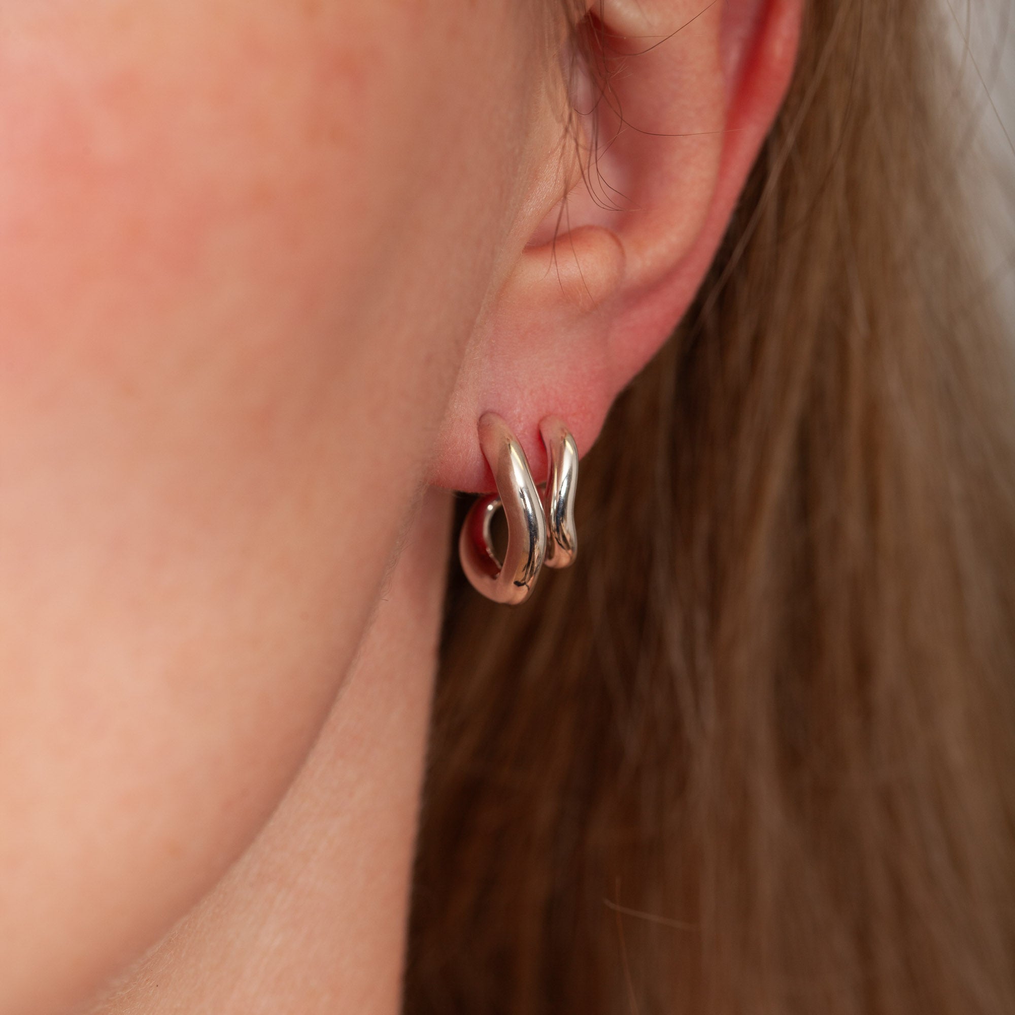 Veraní Double Hoop | Silber