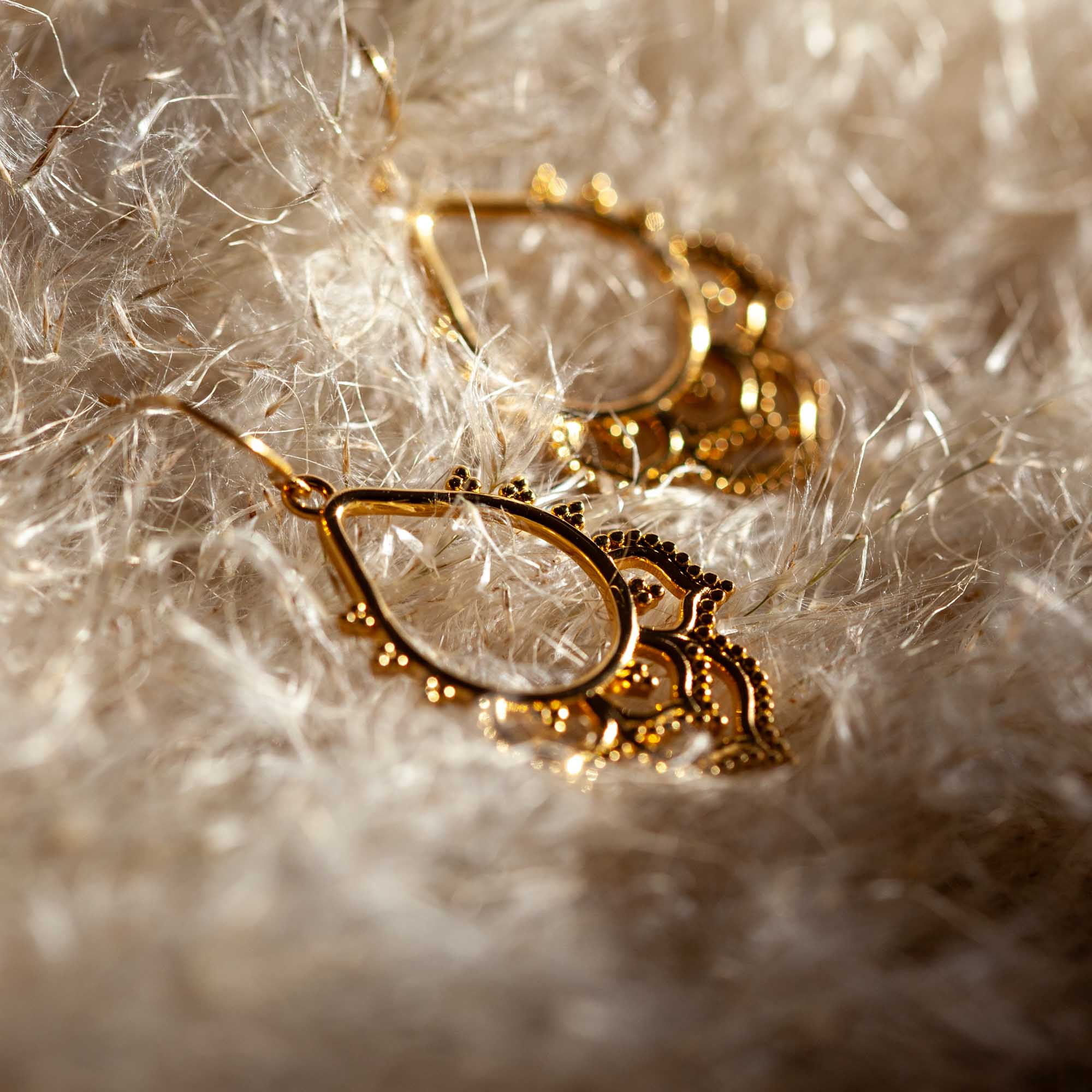 Alma de Loto Moonstone Earring | Silver
