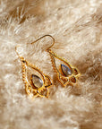 Lirio Labradorit Ohrringe | Gold