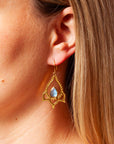 Lirio Labradorit Ohrringe | Gold