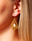 Lirio Rosenquarz Ohrringe | Gold