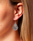 Alma de Loto Moonstone Earring | Silver
