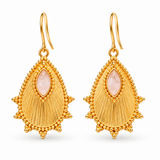 Alba Rosenquarz Ohrringe | Gold