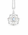 Alma de Loto Mondstein Anhänger | Silber