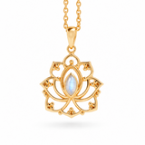 Alma de Loto Mondstein Anhänger | Gold
