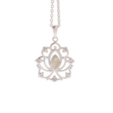 Alma de Loto Opal Anhänger | Silber