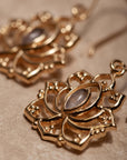 Alma de Loto Moonstone Earring | Silver