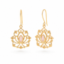 Alma de Loto Rosenquarz Ohrringe | Gold