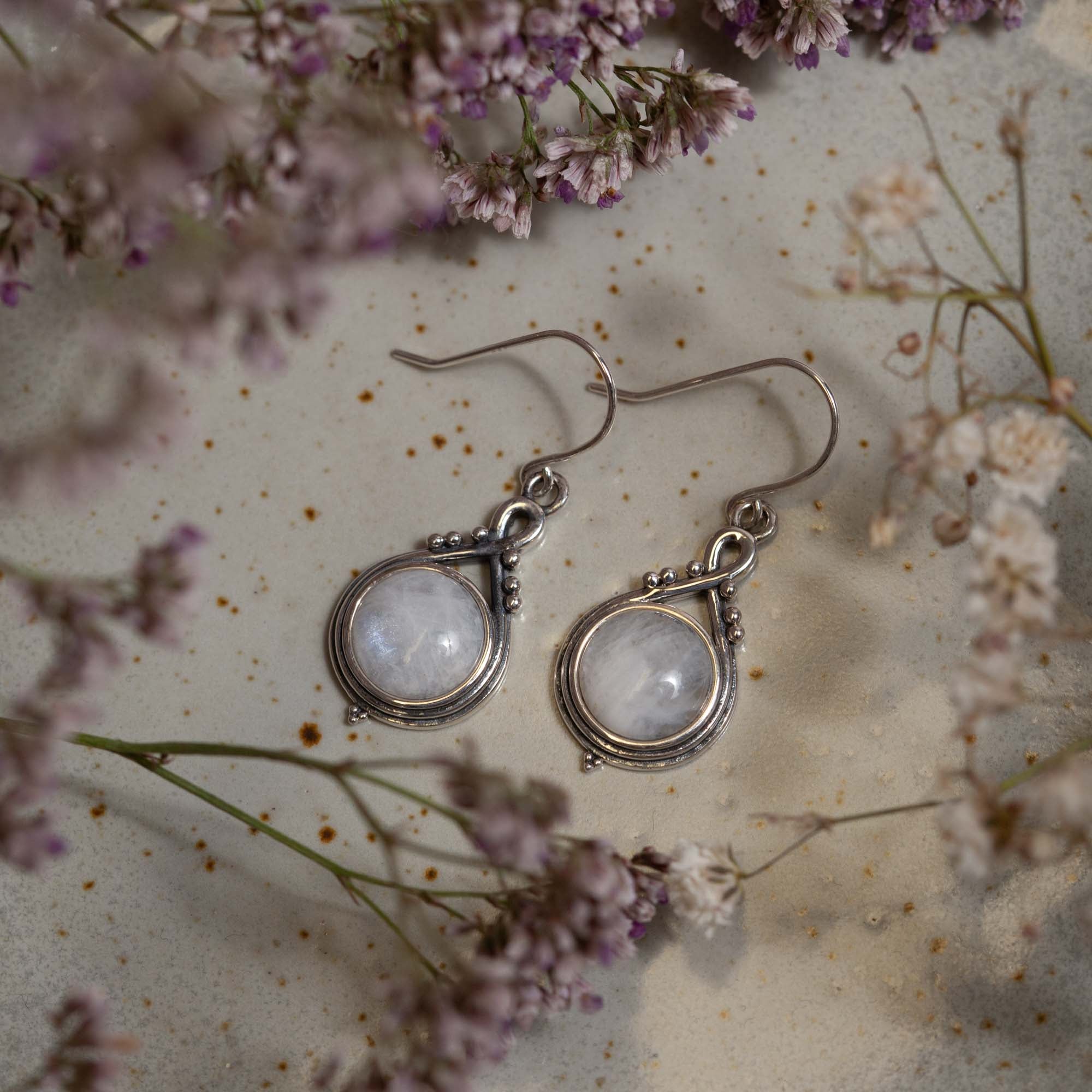 Armonía Moonstone Earring | Silver