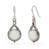Armonía synthetischer Opal Ohrringe | Silber