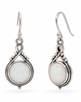 Armonía synthetischer Opal Ohrringe | Silber