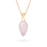 Auréa Rosenquarz Anhänger | Gold