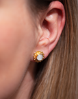 Avelia Mondstein Ohrstecker | Gold