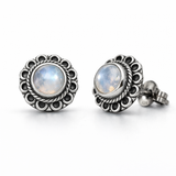 Avelia Mondstein Ohrstecker | Silber