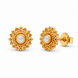 Azira Opal Ohrstecker | Gold
