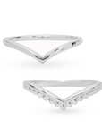 Espina & Gracia Ring | Silber Layering Set