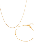 Orión Armband & Kette | Gold Set