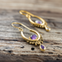 Eterno Amethyst Ohrring | Gold