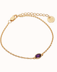 Latido Amethyst Armband | Gold