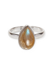 Cálida Labradorit Ring | Silber