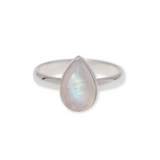 Alma de Loto Moonstone Earring | Silver