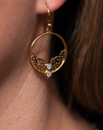 Caliora Mondstein Ohrringe | Gold