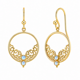 Caliora Mondstein Ohrringe | Gold