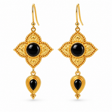 Celeste Onyx Ohrringe | Gold