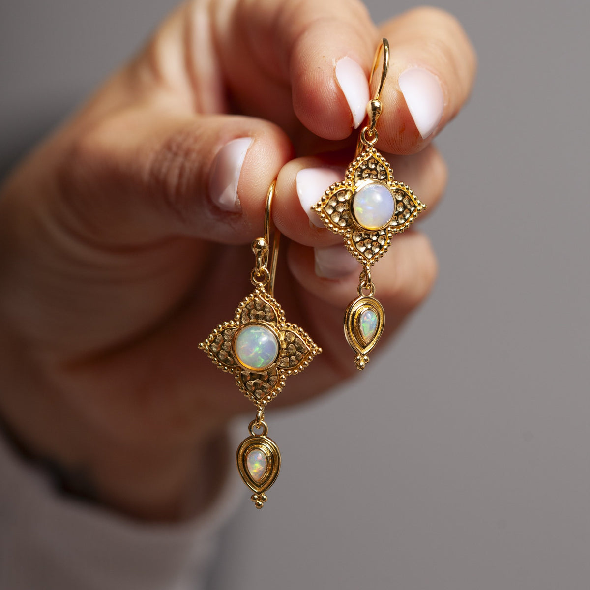 Celeste Opal Ohrringe | Gold