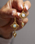 Celeste Opal Ohrringe | Gold