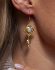 Celeste Opal Ohrringe | Gold