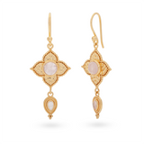 Celeste Rosenquarz Ohrringe | Gold