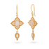 Celeste Rosenquarz Ohrringe | Gold