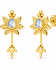 Cielo Mondstein Ohrstecker | Gold