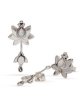 Alma de Loto Moonstone Earring | Silver