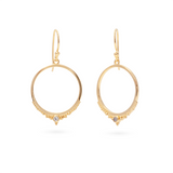 Circea Rosenquarz Ohrringe | Gold