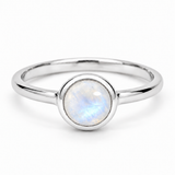 Alma de Loto Moonstone Earring | Silver