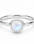 Alma de Loto Moonstone Earring | Silver