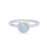 Eclipse Opal Ring | Silber
