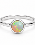 Eclipse Opal Ring | Silber