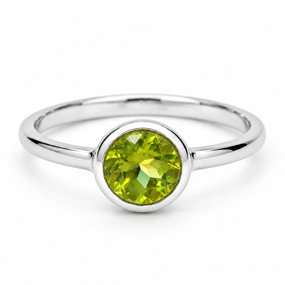 Eclipse Peridot Ring | Silber