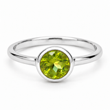 Eclipse Peridot Ring | Silber