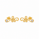 Eluni Mondstein Ohrstecker | Gold