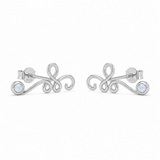 Eluni Mondstein Ohrstecker | Silber