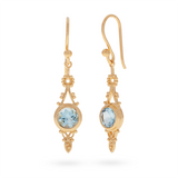 Encanto Blauer Topas Ohrringe | Gold
